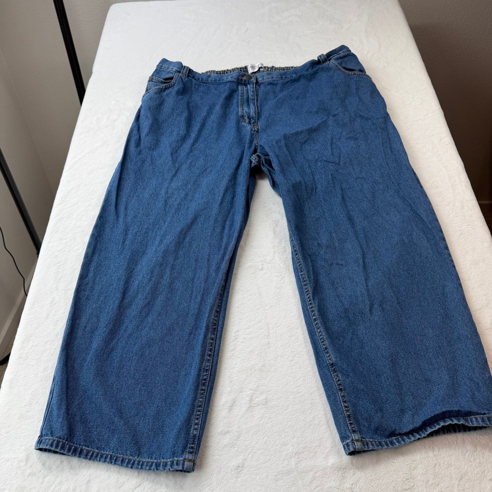 Mainstreet Blues Wide Leg Jeans Womens 28WP Blue Good High Rise Cotton 31-6835-8